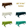 60" X 144" Rectangular Polyester Poplin Tablecloth - New Creations Fabric & Foam Inc