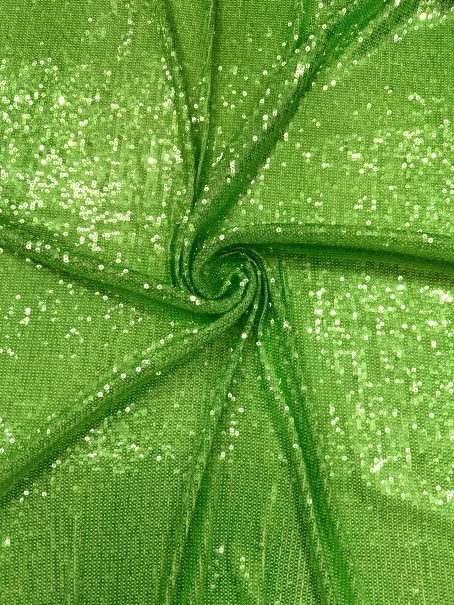 Chain Iridescent Shiny Sequins 54” Wide | 4 way stretch mesh fabric - prom. - New Creations Fabric & Foam Inc