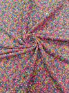 Confetti Sequin Stretch Velvet 54" Wide| New Creations Fabric & Foam Inc. - New Creations Fabric & Foam Inc