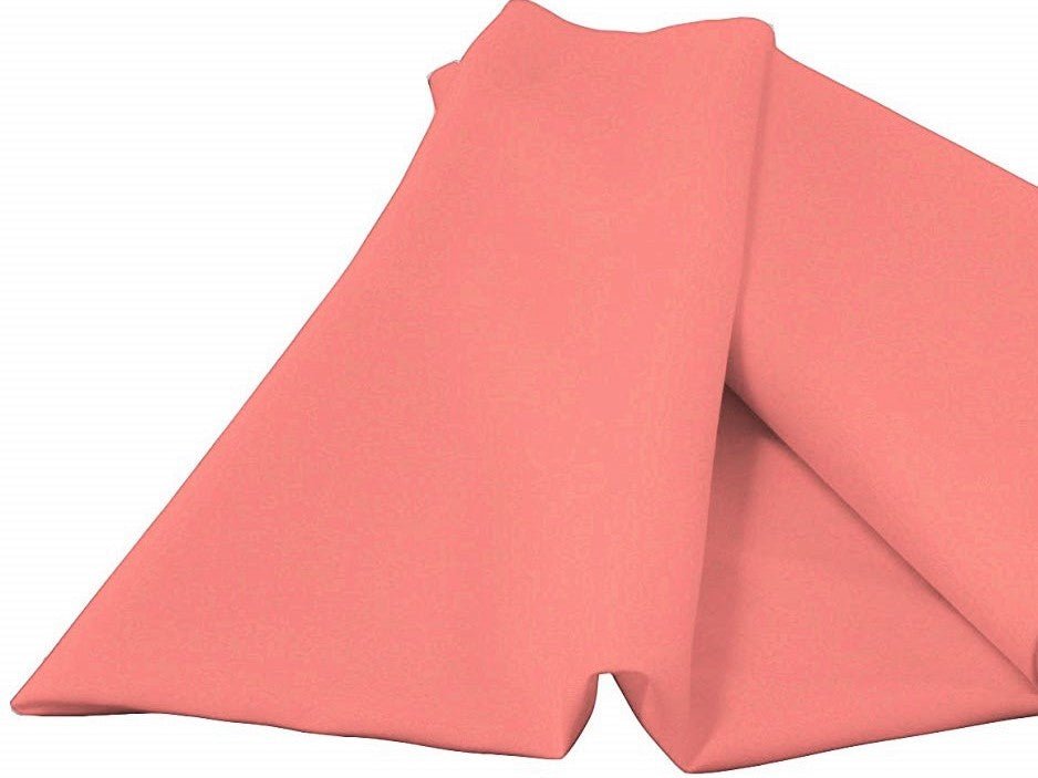 Coral 58/59" Wide 100% Premium Woven Polyester Poplin Fabric By The Yard - New Creations Fabric & Foam Inc