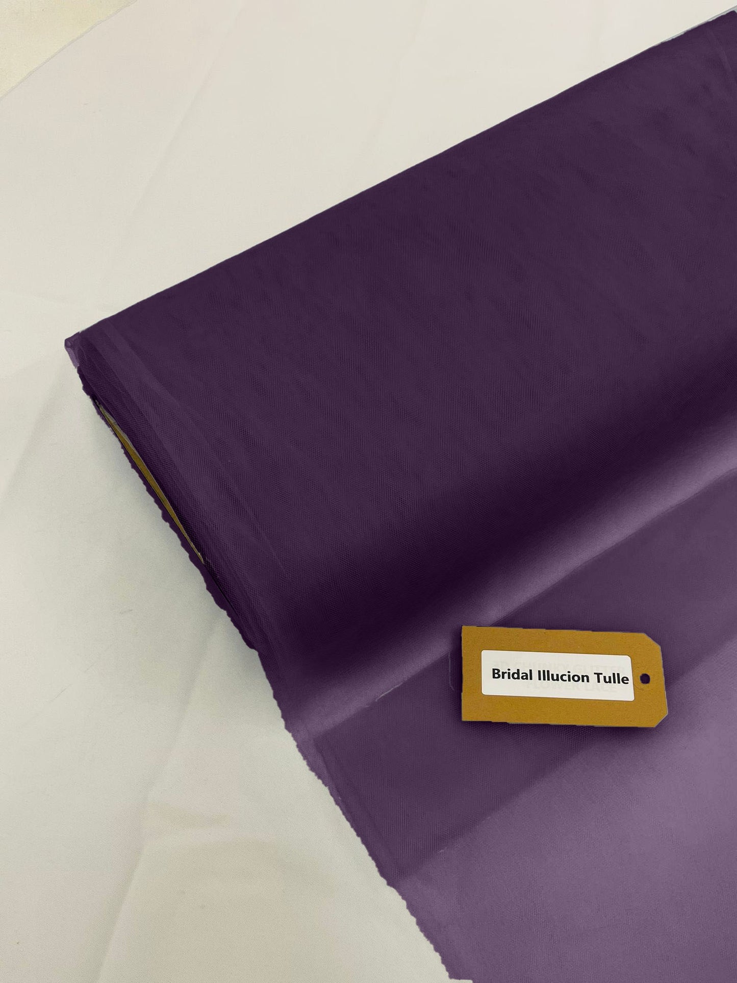 Dark Lavender - Bridal Illusion Tulle 108"Wide Polyester Premium Tulle Fabric Bolt, By The Roll. - New Creations Fabric & Foam Inc