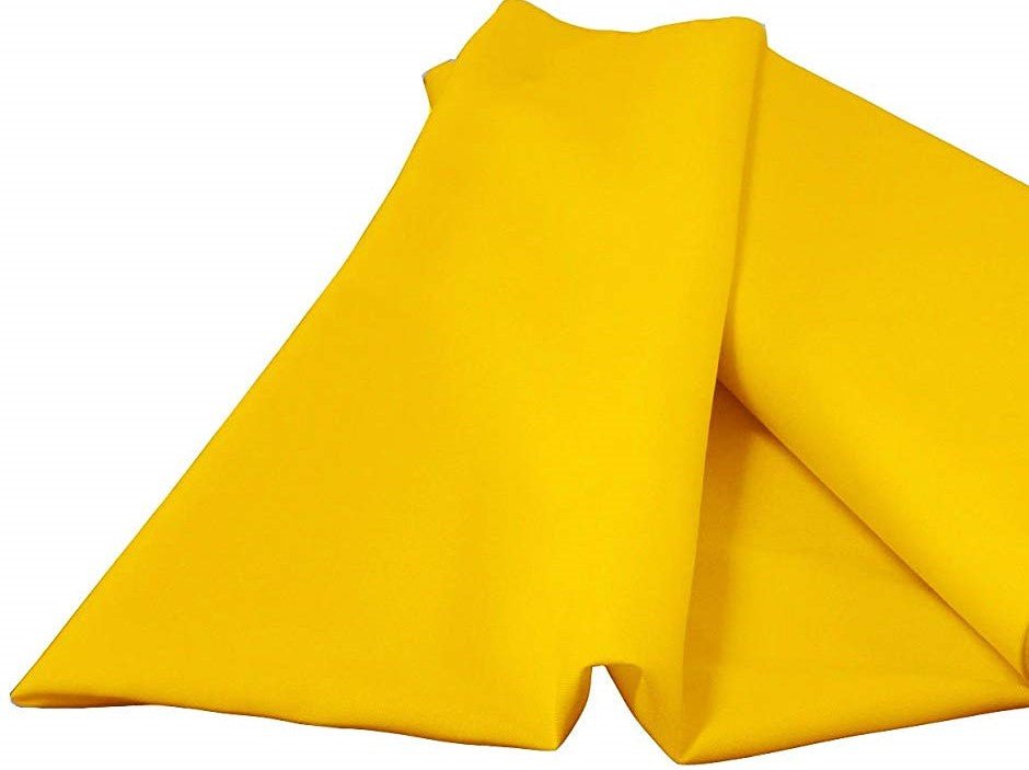 Dark Yellow 58/59" Wide 100% Premium Woven Polyester Poplin Fabric By The Yard - New Creations Fabric & Foam Inc