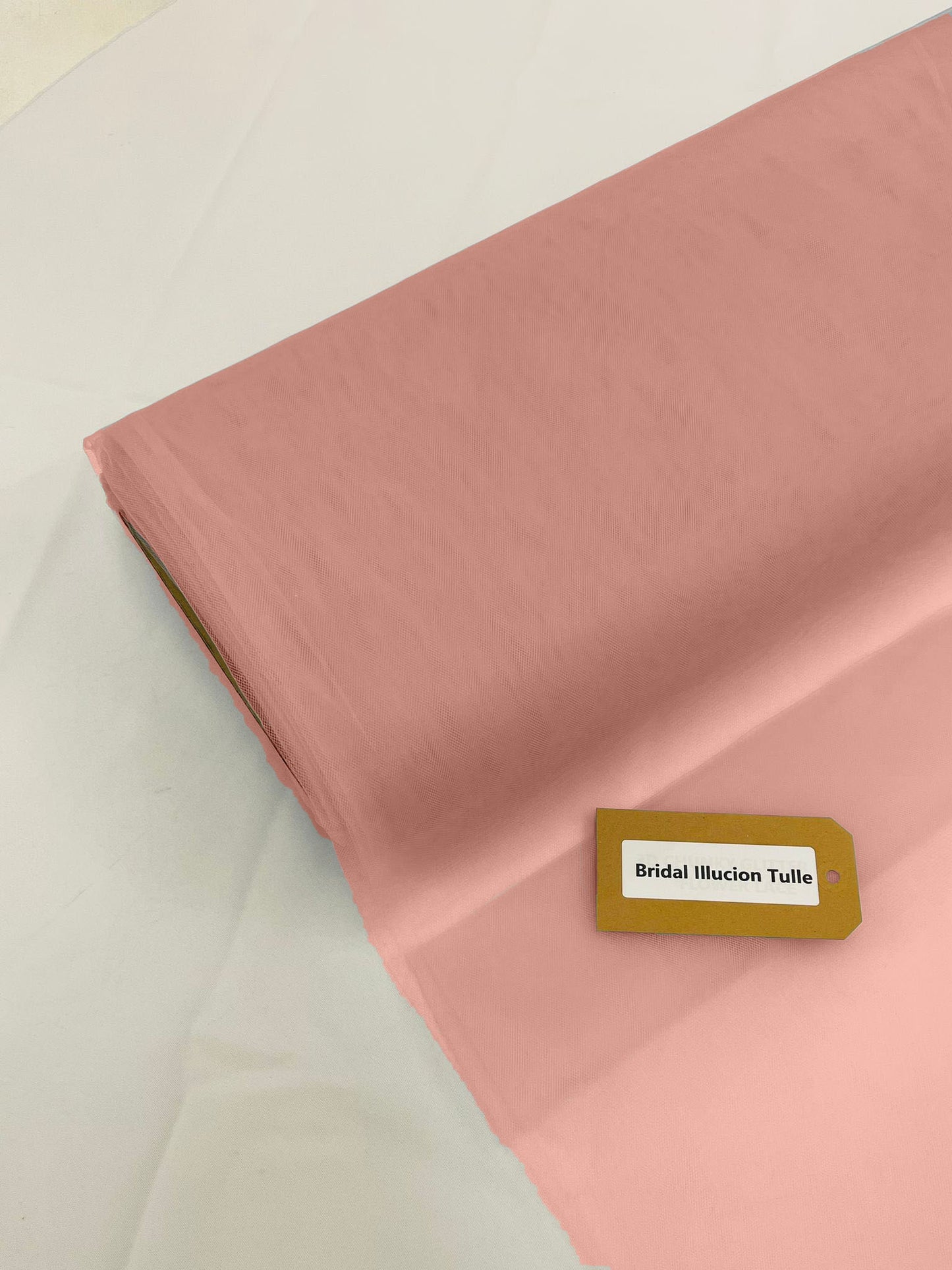 Dusty Pink - Bridal Illusion Tulle 108"Wide Polyester Premium Tulle Fabric Bolt, By The Roll. - New Creations Fabric & Foam Inc