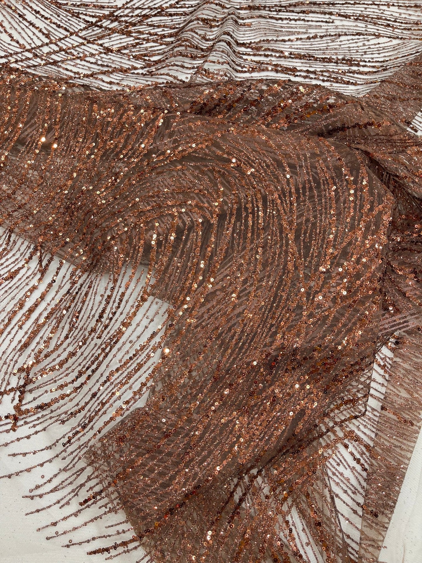 Fashion Glitter Design On A Mesh Lace 54” Wide| New Creations Fabric & Foam Inc. - New Creations Fabric & Foam Inc