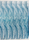 Geometric Fashion Glitter Design On A Mesh Lace Fabric| 58" Wide| Prom Dresses. - New Creations Fabric & Foam Inc