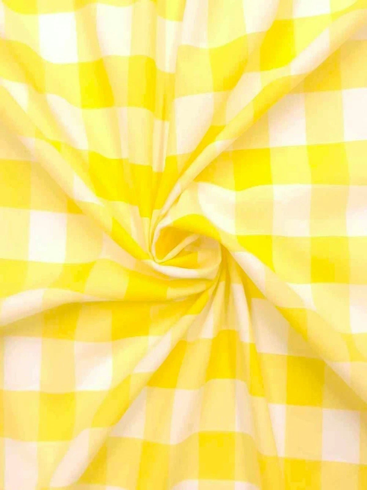 Gingham 1 inch Checkered Poly Cotton 58" Wide| New Creations Fabric & Foam Inc. - New Creations Fabric & Foam Inc