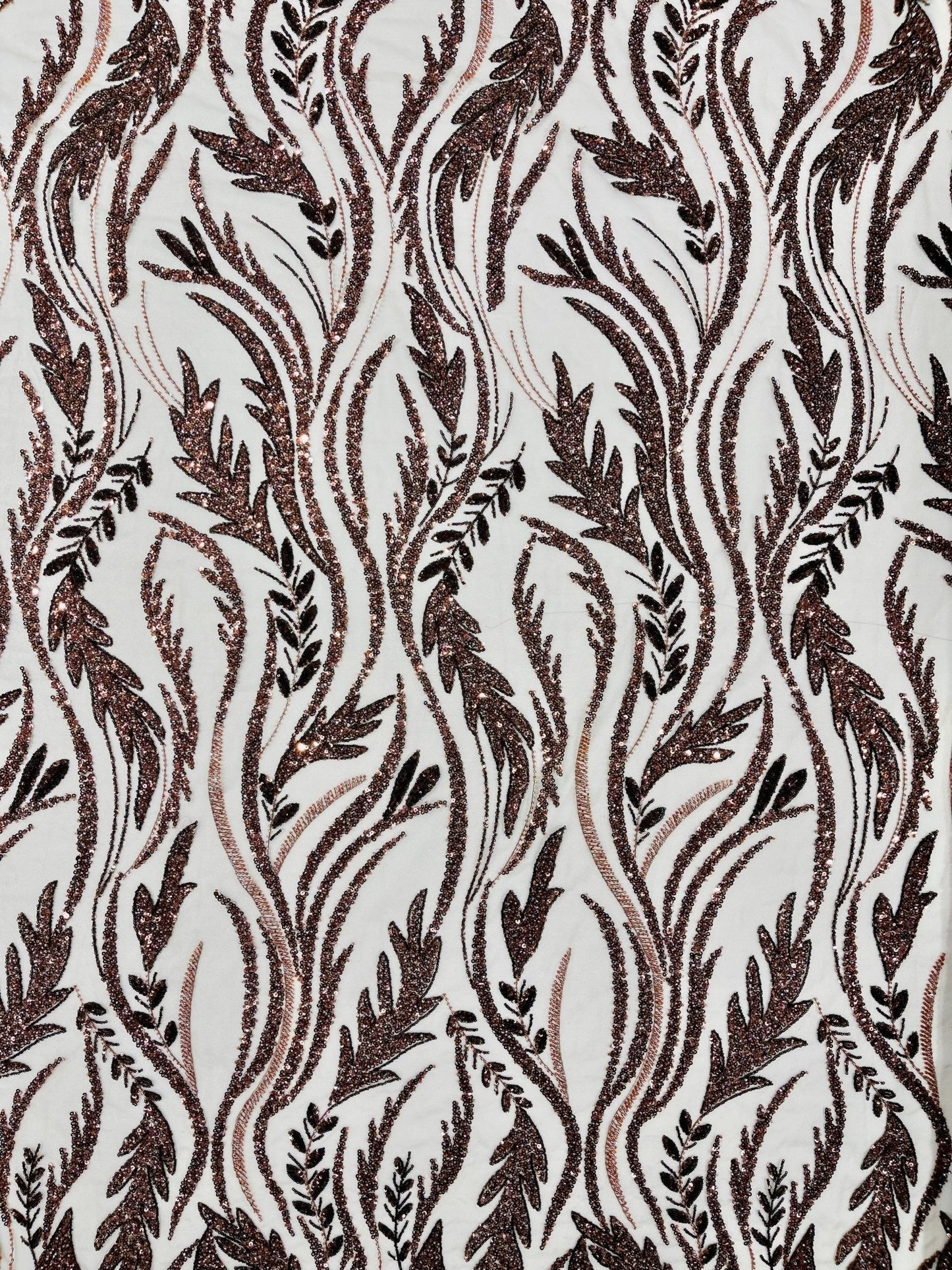 Luxury Festival Beaded Vine Lace 54" Wide| New Creations Fabric & Foam Inc. - New Creations Fabric & Foam Inc