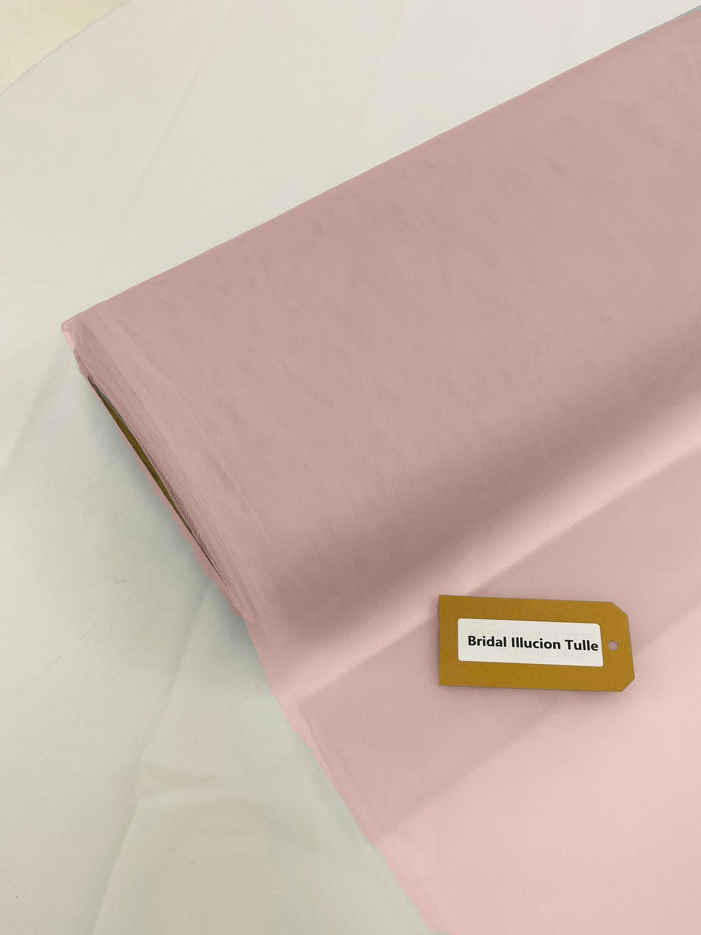 Pink - Bridal Illusion Tulle 108"Wide Polyester Premium Tulle Fabric Bolt, By The Roll. - New Creations Fabric & Foam Inc