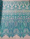 Royalty Sequin Damask Fabric 54” Wide| New Creations Fabric & Foam Inc. - New Creations Fabric & Foam Inc