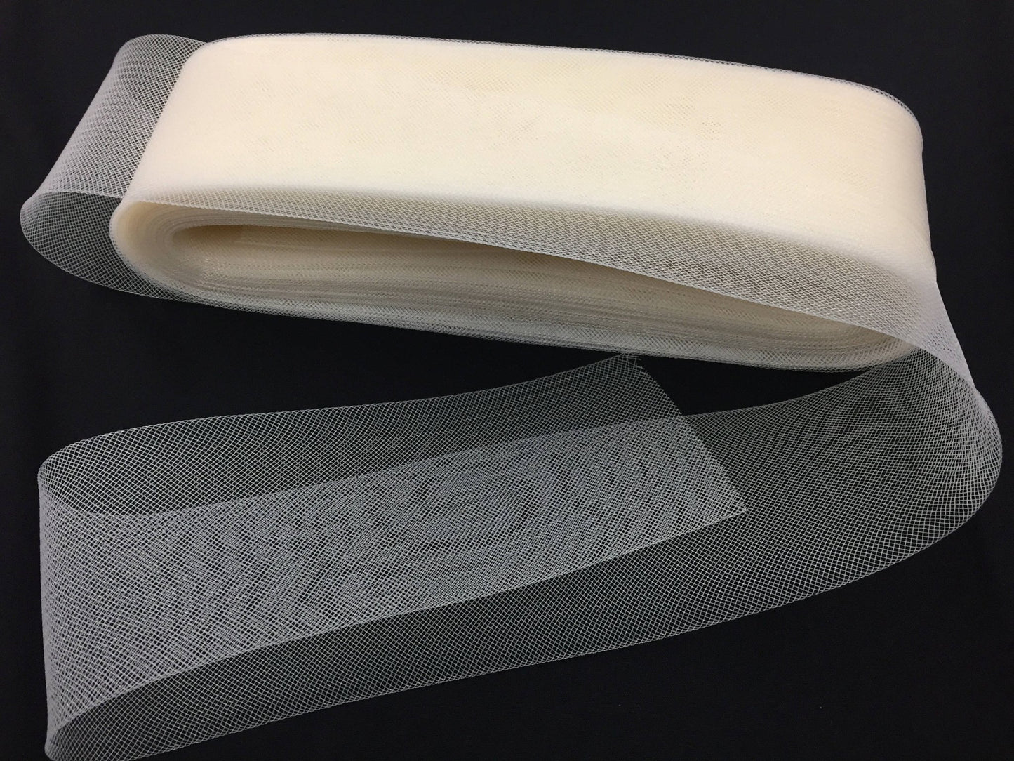 40 yards - 4 inches Ivory Crinoline Horsehair Braid Trim - wedding - bridal - decorations. - New Creations Fabric & Foam Inc