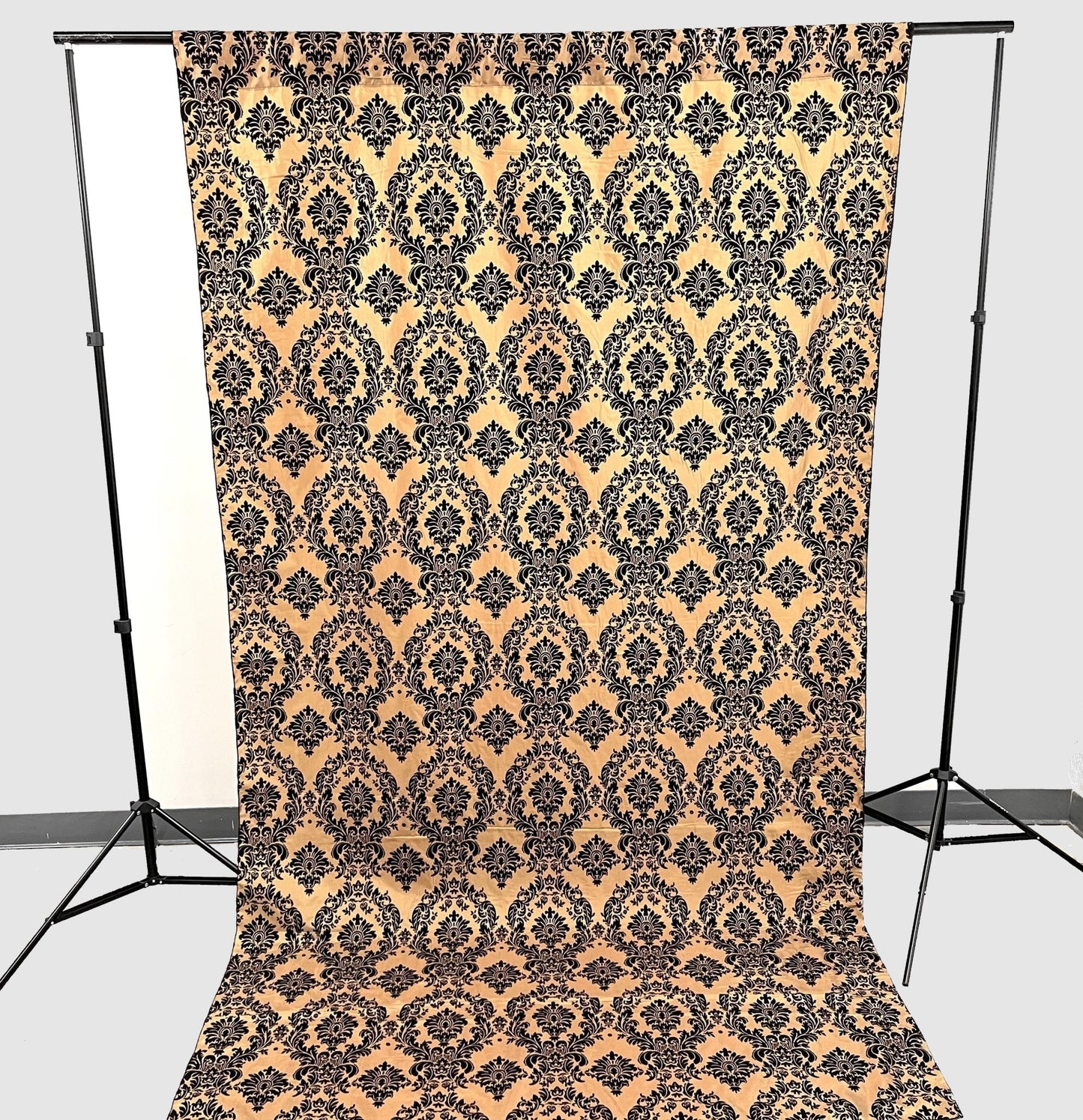 5 Feet Wide Damask Flocking Taffeta Backdrop Drape Curtain Panel, 1 Panel - New Creations Fabric & Foam Inc