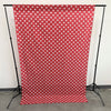 58" Wide x 120" High, Poly Cotton Polka Dot Decorative Backdrop Drape Curtain Divider, 1 Panel - New Creations Fabric & Foam Inc