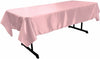 58" x 72" Rectangular Polyester Bridal Satin Table Tablecloth - New Creations Fabric & Foam Inc