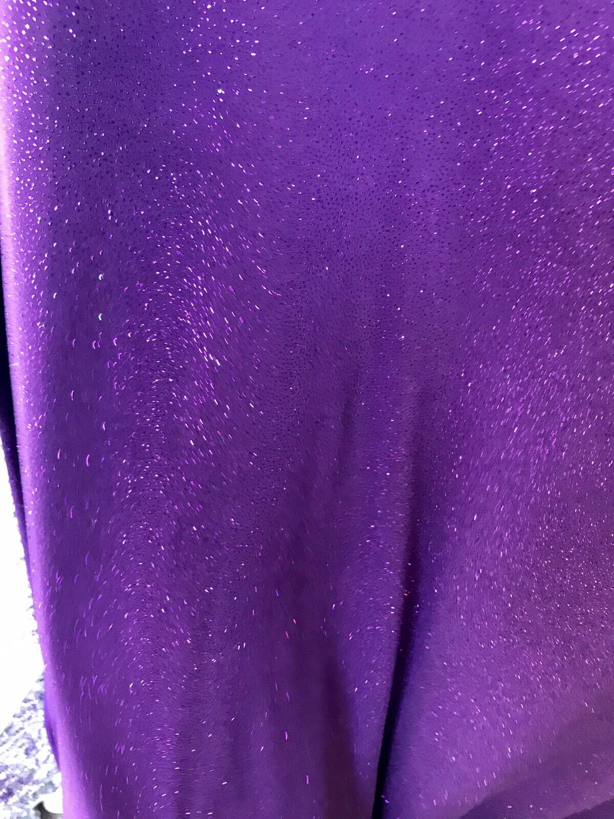 Purple Stretch Velvet With Glitter 59" Wide-Selena Fabric| New Creations Fabric & Foam Inc.