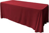 90" Wide by 120" Long Rectangular Polyester Poplin Seamless Tablecloth - Rounded Corners - New Creations Fabric & Foam Inc