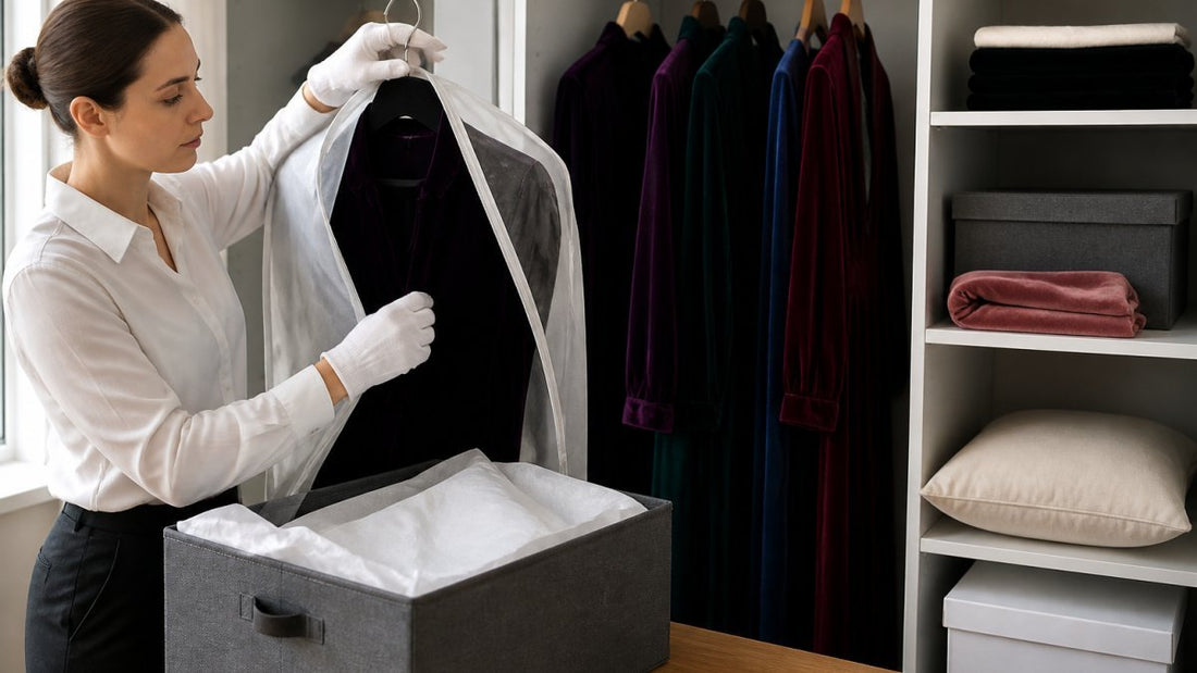 How to Store Luxury Velvet Clothing - New Creations Fabric & Foam Inc