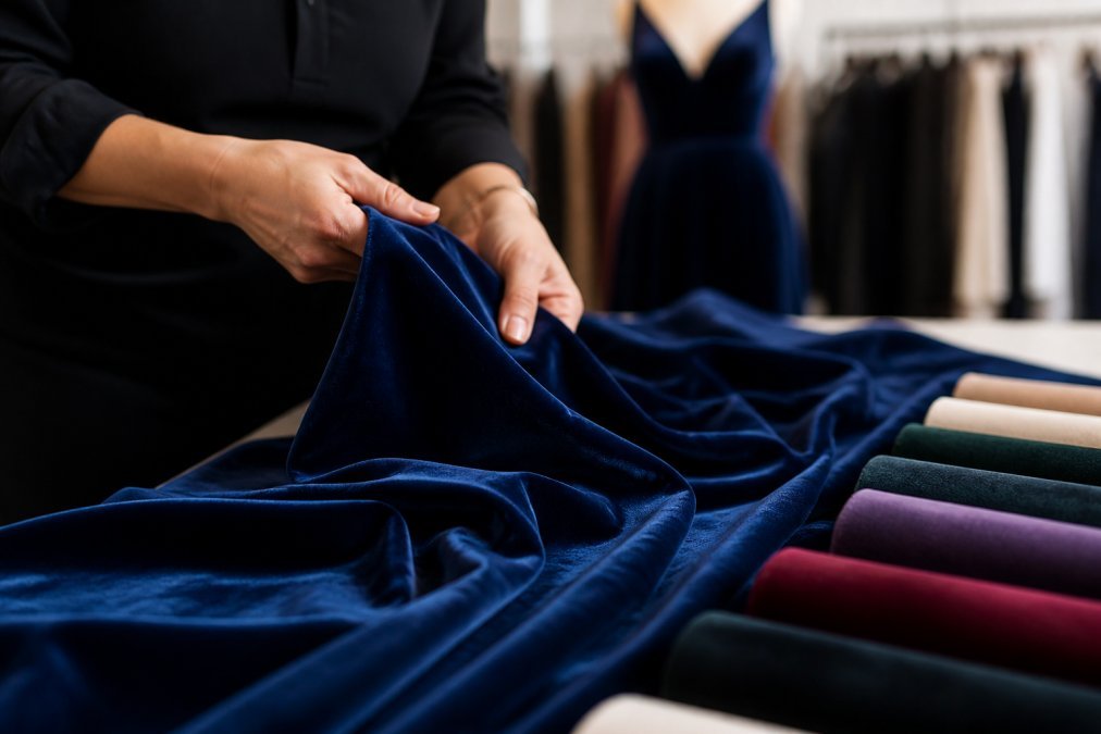Silk vs Rayon Velvet for Evening Gowns: 2026 Guide - New Creations Fabric & Foam Inc