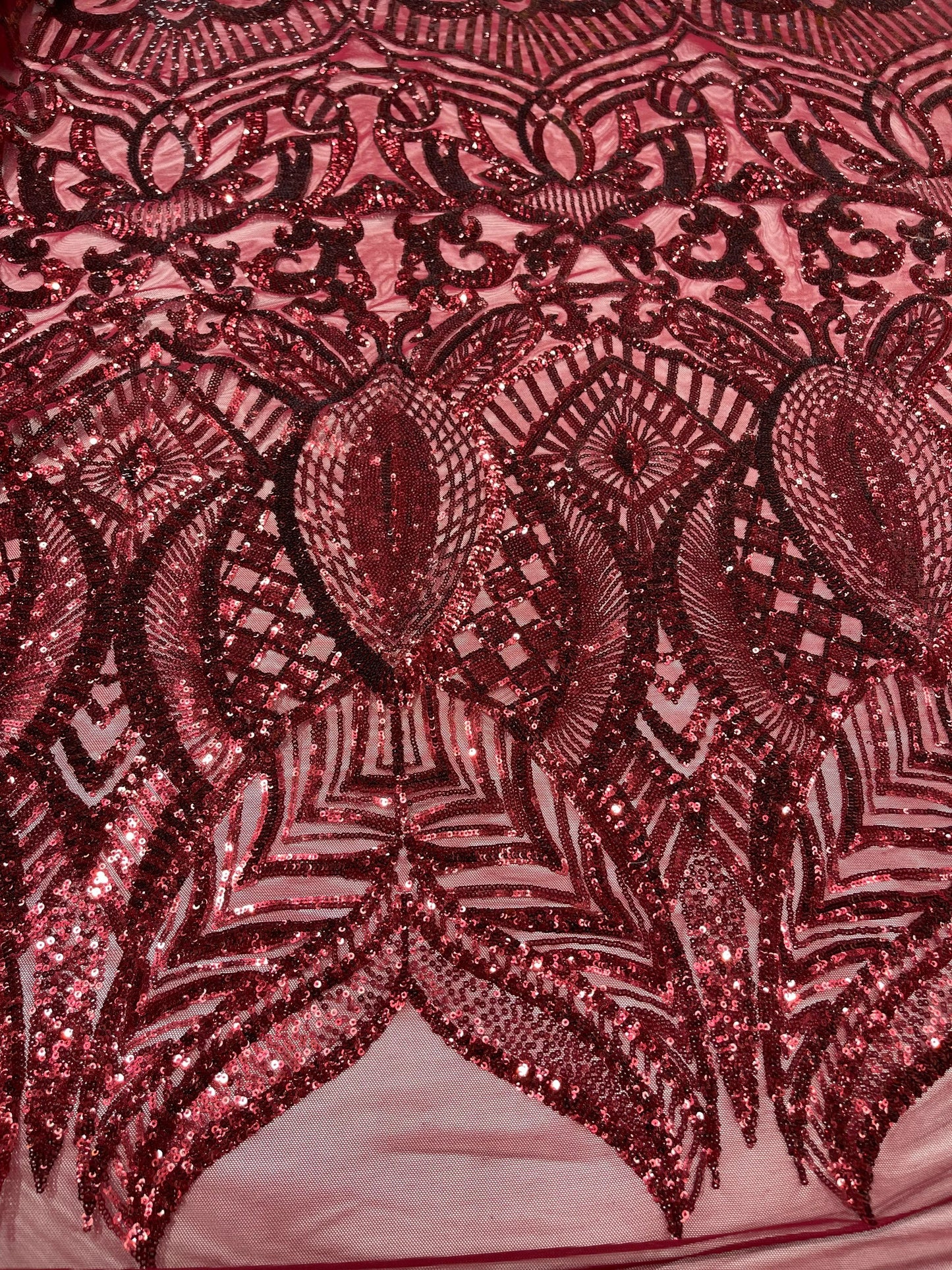 Royalty Sequin Damask Fabric 54” Wide| New Creations Fabric & Foam Inc.