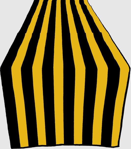 12" Wide x 120" Long 1" Stripe Print Poly Cotton Table Runner - New Creations Fabric & Foam Inc