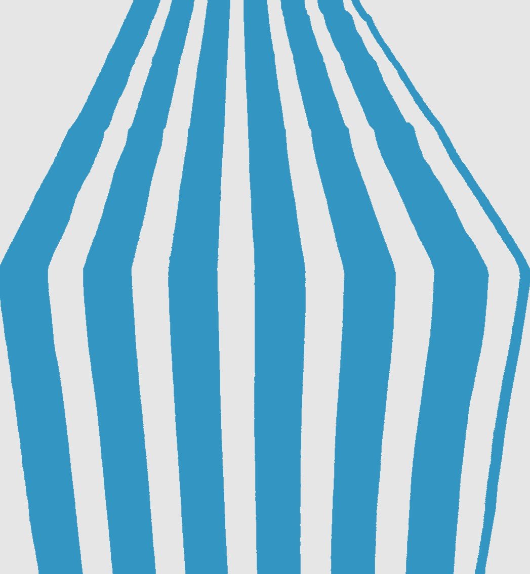 12" Wide x 90" Long 1" Stripe Print Poly Cotton Table Runner - New Creations Fabric & Foam Inc