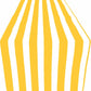 12" Wide x 90" Long 1" Stripe Print Poly Cotton Table Runner - New Creations Fabric & Foam Inc