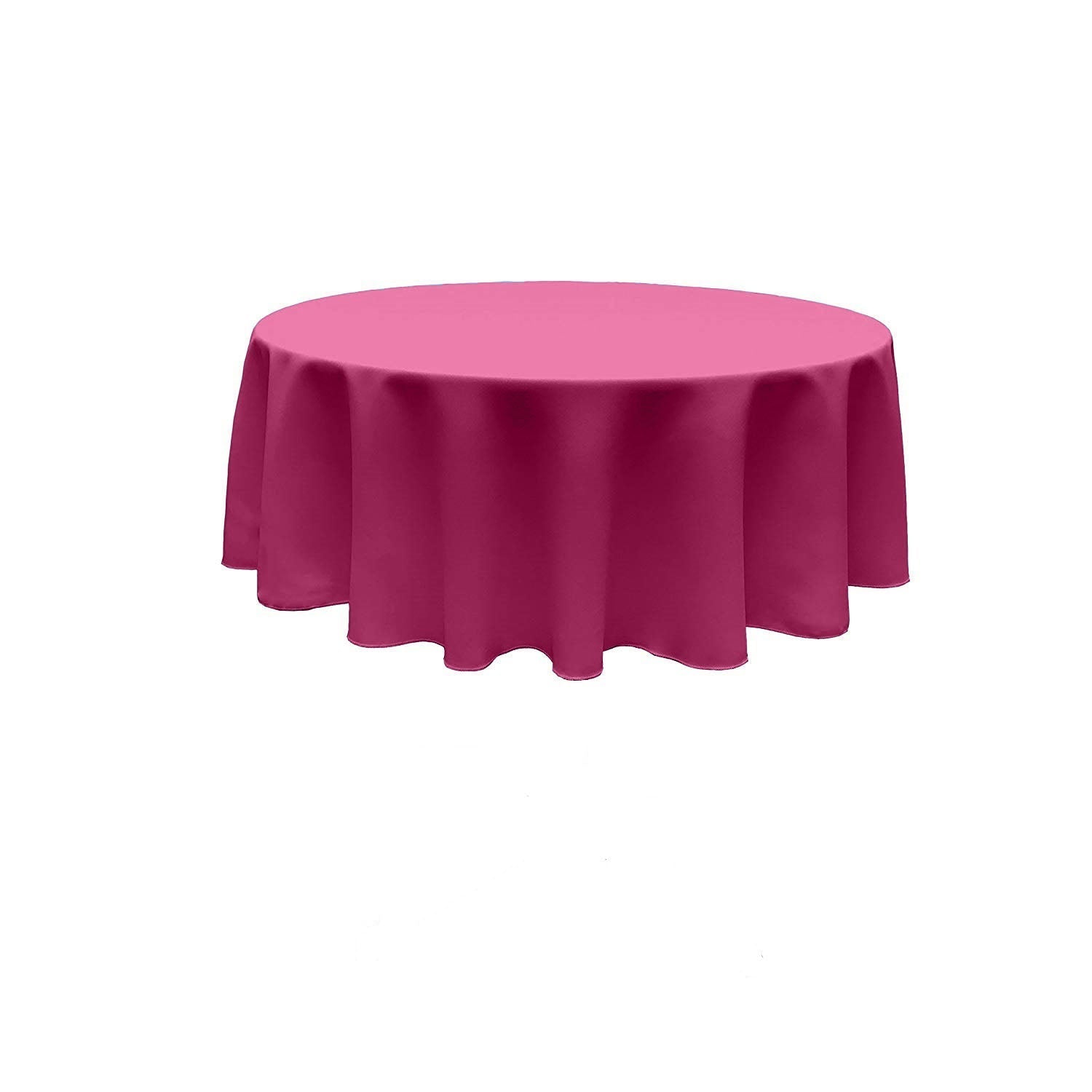 120" ROUND POLY POPLIN SEAMLESS TABLECLOTH - New Creations Fabric & Foam Inc