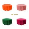 132" ROUND POLY POPLIN TABLECLOTH - New Creations Fabric & Foam Inc
