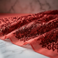 Damask Sequin Stretch Mesh Fabric by the Yard 54” Wide – Floral Iridescent Sequin Fabric for Prom Dresses, Evening Gowns, Bridal Wear & Luxury Fashion