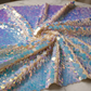 Round Sequin Fabric by the Yard 54” Wide – Shiny Sequin Mesh Fabric for Dresses, Costumes, Backdrops & Event Decor