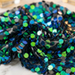 Round Sequin Fabric by the Yard 54” Wide – Shiny Sequin Mesh Fabric for Dresses, Costumes, Backdrops & Event Decor
