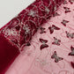 3D Beaded Butterfly Embroidered On A Mesh Fabric| New Creations Fabric & Foam Inc. - New Creations Fabric & Foam Inc
