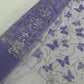 3D Beaded Butterfly Embroidered On A Mesh Fabric| New Creations Fabric & Foam Inc. - New Creations Fabric & Foam Inc