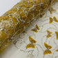 3D Beaded Butterfly Embroidered On A Mesh Fabric| New Creations Fabric & Foam Inc. - New Creations Fabric & Foam Inc