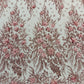 3D Floral Big Glitter Damask Design On A Mesh Lace 54" Wide| New Creations Fabric & Foam Inc. - New Creations Fabric & Foam Inc