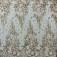 3D Floral Big Glitter Damask Design On A Mesh Lace 54" Wide| New Creations Fabric & Foam Inc. - New Creations Fabric & Foam Inc