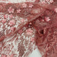 3D Floral Big Glitter Damask Design On A Mesh Lace 54" Wide| New Creations Fabric & Foam Inc. - New Creations Fabric & Foam Inc