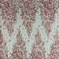 3D Floral Big Glitter Damask Design On A Mesh Lace 54" Wide| New Creations Fabric & Foam Inc. - New Creations Fabric & Foam Inc