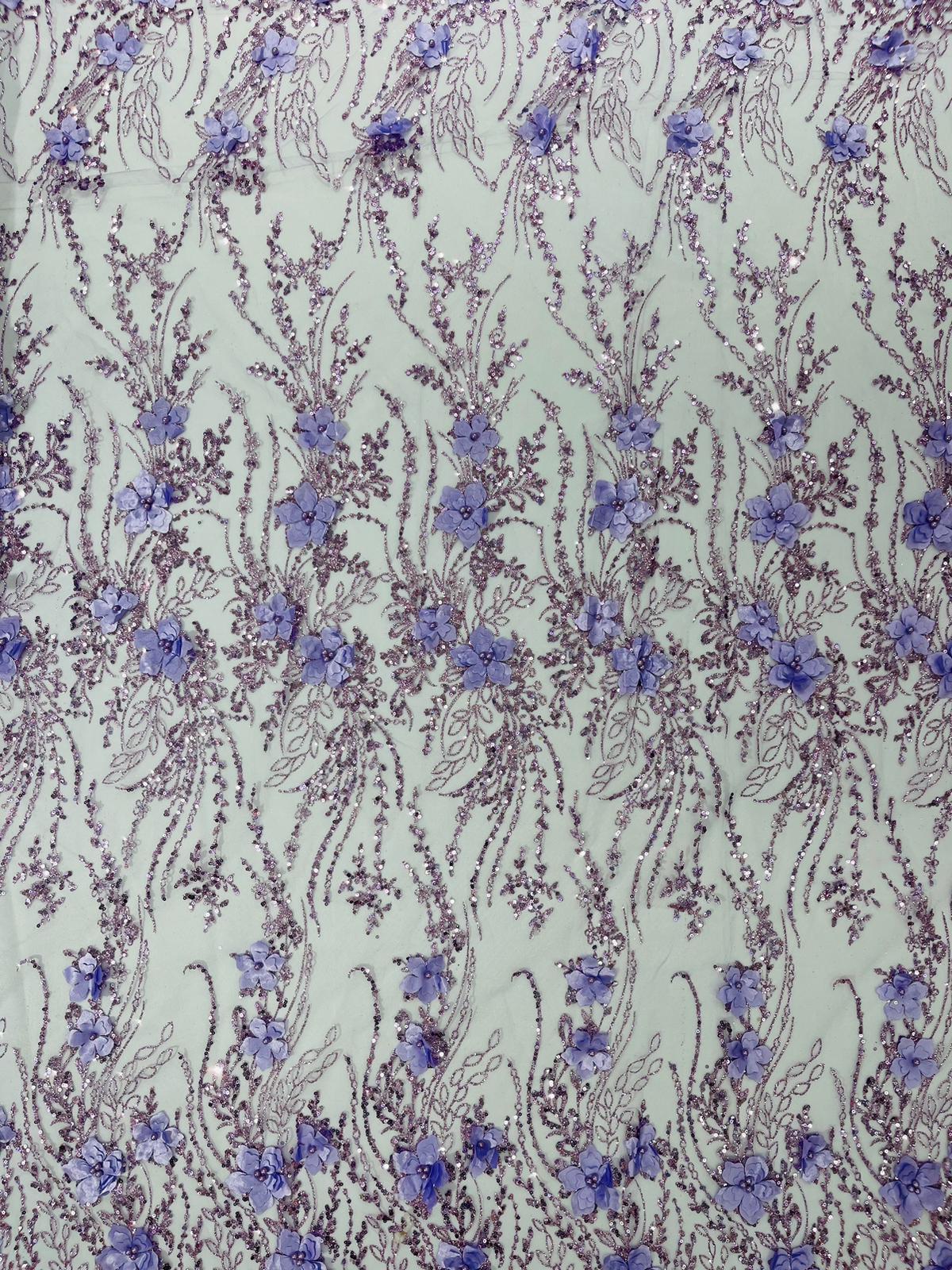 3d Luxury satin floral glitter fabric| New Creations Fabric & Foam Inc. - New Creations Fabric & Foam Inc