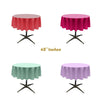 45" ROUND POLY POPLIN SEAMLESS TABLECLOTH - New Creations Fabric & Foam Inc