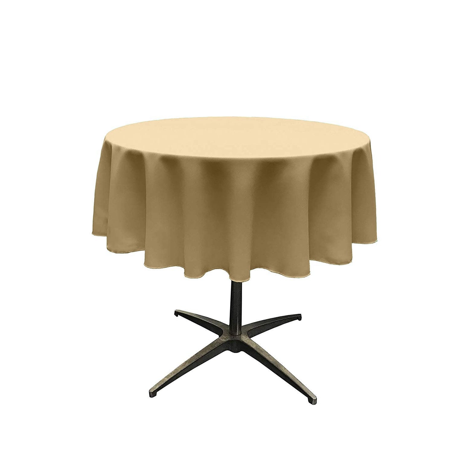 51"ROUND POLY POPLIN SEAMLESS TABLECLOTH - New Creations Fabric & Foam Inc