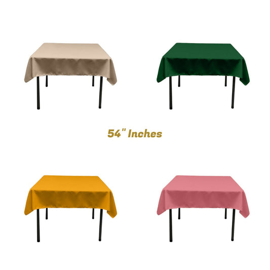 54"x54" SQUARE POLY POPLIN TABLECLOTH - New Creations Fabric & Foam Inc