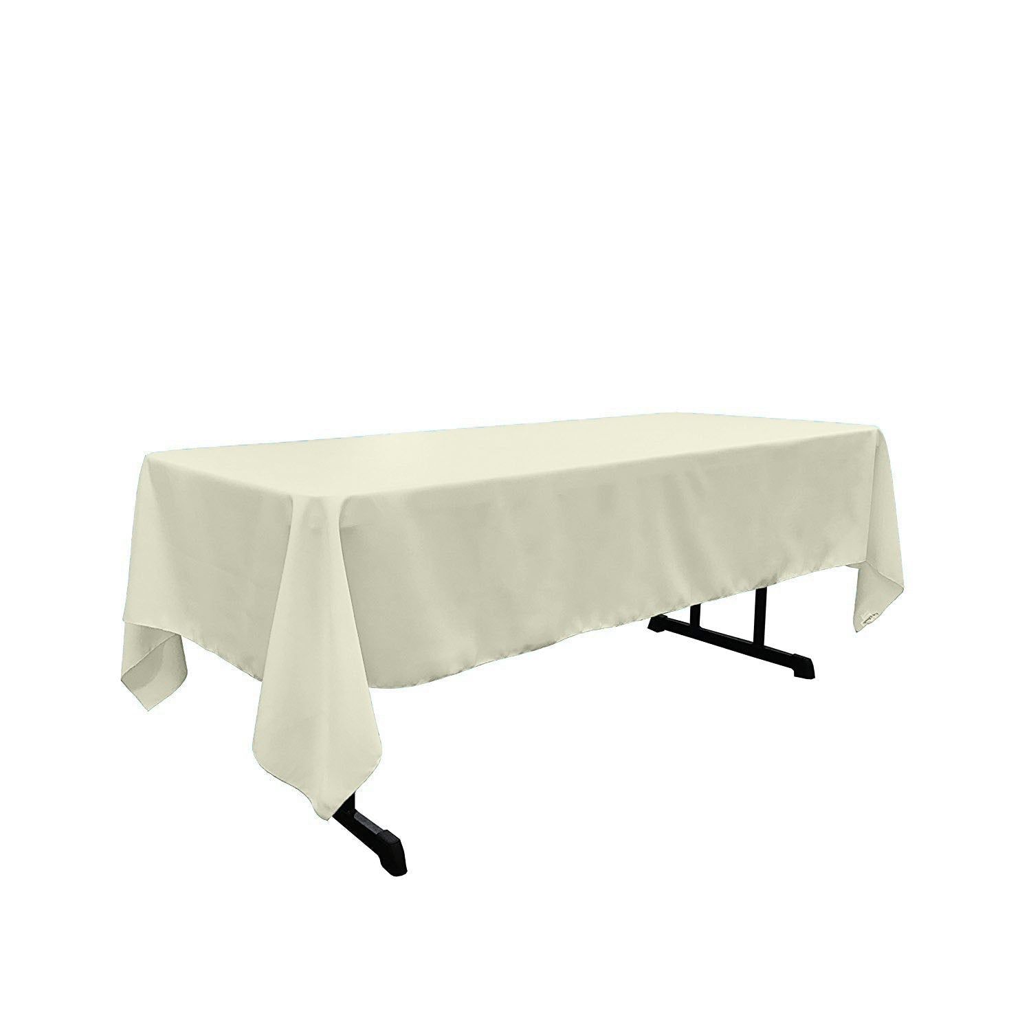 60" X 102" Rectangular Polyester Poplin Tablecloth - New Creations Fabric & Foam Inc