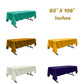 60" X 108" Rectangular Polyester Poplin Tablecloth - New Creations Fabric & Foam Inc