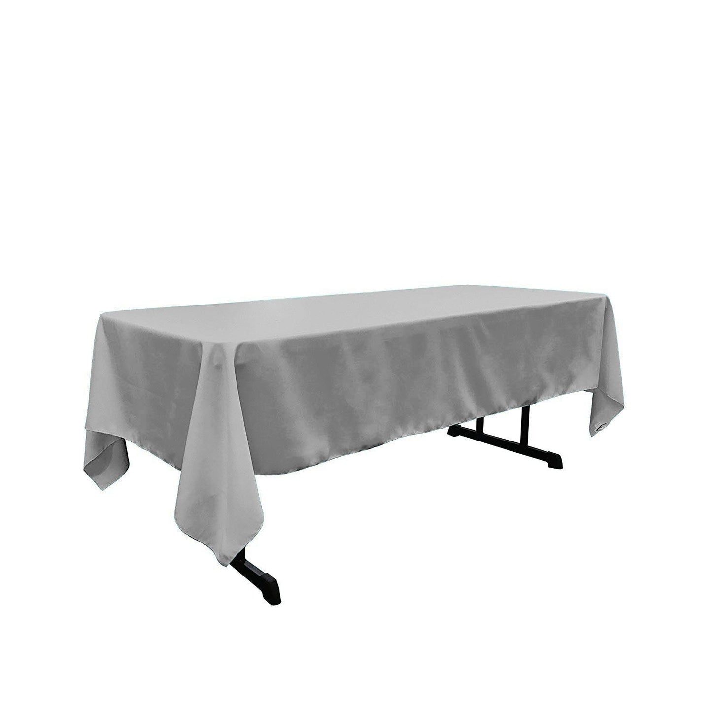 60" X 132" Rectangular Polyester Poplin Tablecloth - New Creations Fabric & Foam Inc