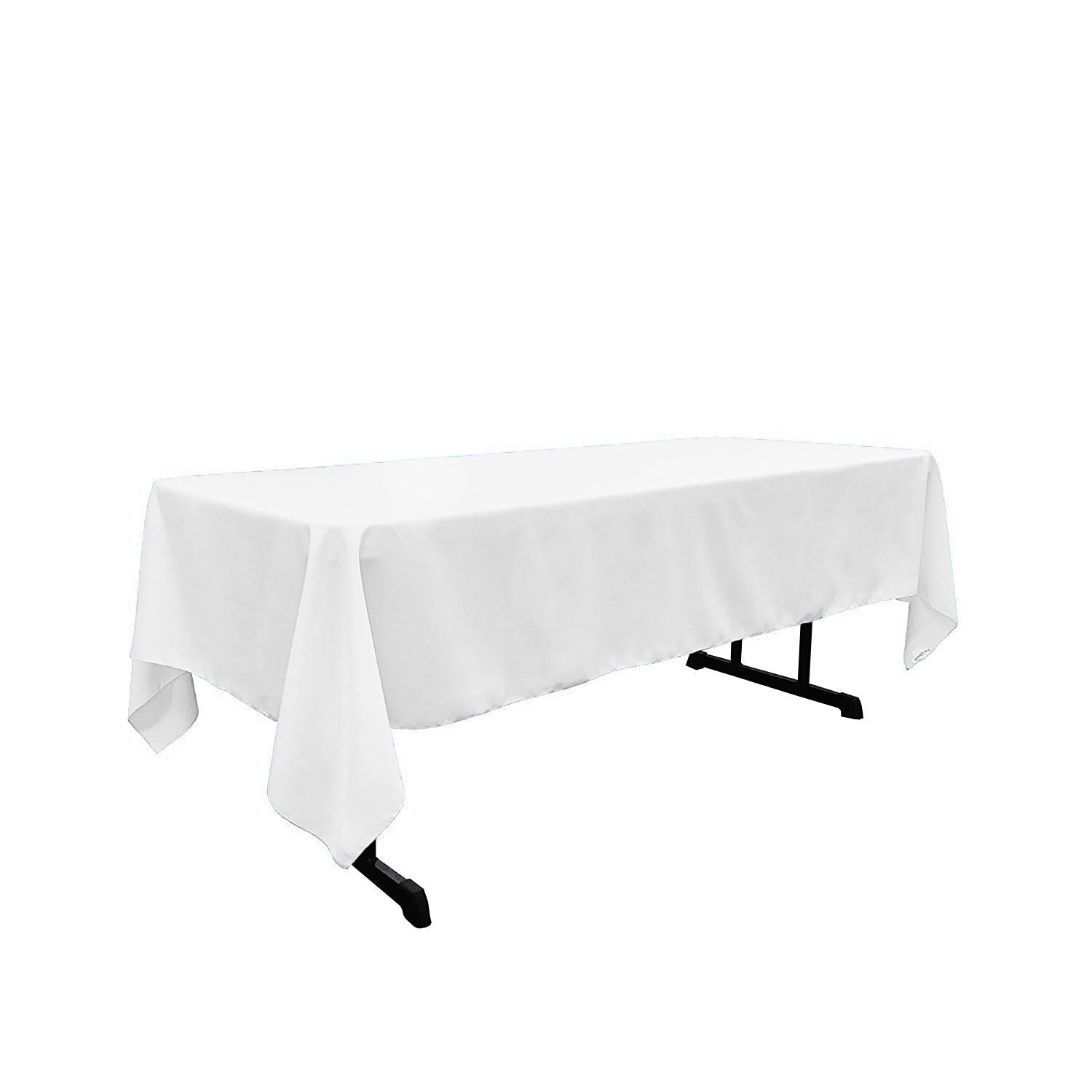 60" X 84" Rectangular Polyester Poplin Tablecloth - New Creations Fabric & Foam Inc