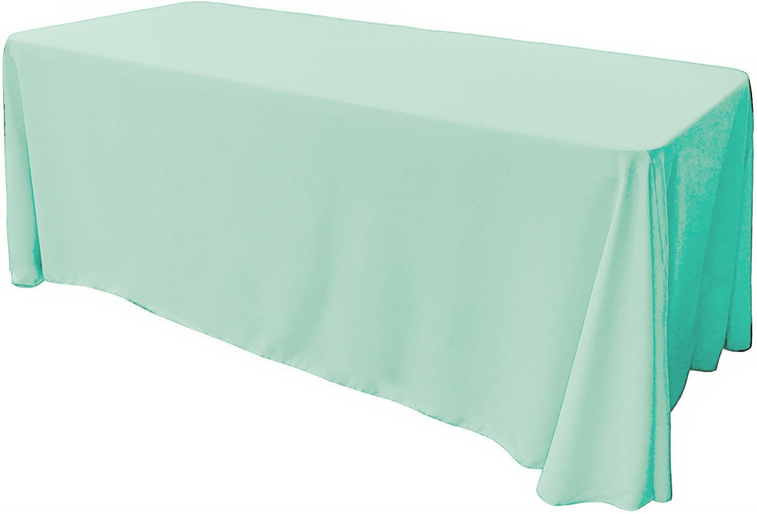 86" X 108" Rectangular Seamless Polyester Poplin Tablecloth, for Party/Wedding Tablecloth - New Creations Fabric & Foam Inc