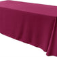 86" X 120" Rectangular Seamless Polyester Poplin Tablecloth, for Party/Wedding Tablecloth - New Creations Fabric & Foam Inc