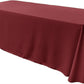 86" X 120" Rectangular Seamless Polyester Poplin Tablecloth, for Party/Wedding Tablecloth - New Creations Fabric & Foam Inc