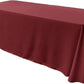 86" X 132" Rectangular Seamless Polyester Poplin Tablecloth, for Party/Wedding Tablecloth - New Creations Fabric & Foam Inc