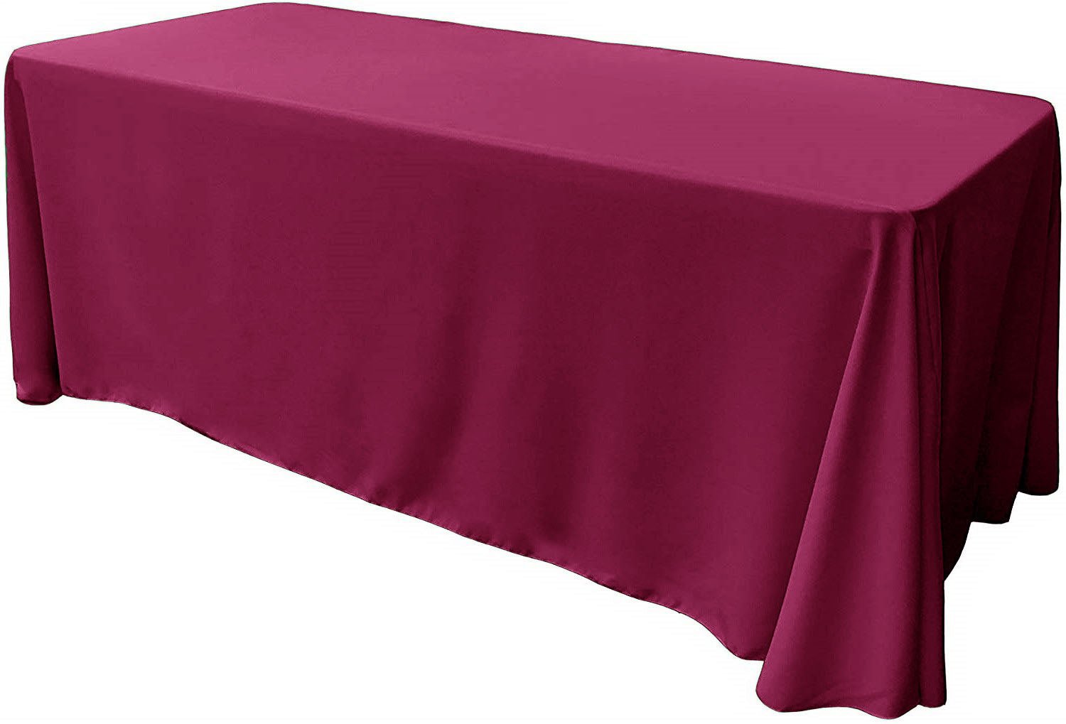 86" X 156" Rectangular Seamless Polyester Poplin Tablecloth, for Party/Wedding Tablecloth - New Creations Fabric & Foam Inc